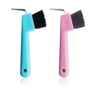COYUN 2Pcs Cure-Pied avec Brosse Très, Grattoir à Sabots pour Chevaux, Cure Pied Cheval Cure Pied, Grattoir pour Chevaux, Chevaux Choix de Sabot pour Les éleveurs de Chevaux(Couleur aléatoire)
