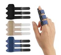COYUN 3 Pcs Attelle Doigt Réglable, attelle doigt majeur,finger sleeve, Orthèse de Doigt avec Support en Aluminium pour Doigt Cassé,Entorse,Tendinite et Arthrose,Protection pour Majeur,Annulaire,Index