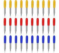 COYUN 30PCS Lames de Coupe 30/45/60° Degrés,Lames à Découper de Remplacement Compatible avec Cricut Explore Air 2/Air 3/Maker 3/Expression, Lames de Rechange Cricut Accessoires