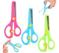 COYUN 3pcs ciseaux de sécurité pour enfants, ciseaux à papier, ciseaux de bricolage, ciseaux préscolaires, ciseaux débutants,Ciseaux pour Enfants Ciseaux Scolaires, Ciseaux Enfant, Ciseaux de Sécurité