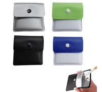 COYUN 4 Pcs Cendrier De Poche Anti Odeur, Cendriers Portable, Réutilisable Cendrier Portatif Avec Couvercle, Cendrier De Voyage Portable, Cigarette Pocket, Ignifuge Pvc, Pour Voyage Ou d'Extérieur