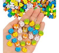 COYUN 50 Pièces Gommes Pour Enfants,Gommes à Effacer D'Animaux Mignons,Gommes à Crayons,Gommes De Dessin Animé, AdaptéEs Aux RéCompenses De Devoirs,Prix De RéCompenses En Classe,Cadeaux Pour Enfants