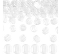 COYUN 60 Pcs Coussinets en Silicone, coussinets de Boucles D'Oreilles à Clip en Silicone, Coussinets Transparents à Clipser, pour Boucles D’oreille à Clip Transparent, pour D'oreilles Accessoires