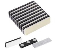 COYUN 8 Paires Aimants de Rideau Magnétique, Accessoire de Store Occultant pour Stores de Fenêtre Aimants pour Rideaux avec Adhésif Clips Magnétiques pour Rideaux pour Rideaux Occultants