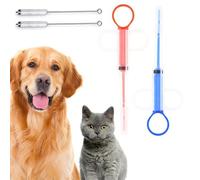 COYUN Lance Pilule Chat,2 Pièces Distributeur de Comprimés pour Chat et Chien,Lance Pilule avec 2 Seringues pour Animaux et 4 Embouts Souples,Animaux Médecine Distributeur