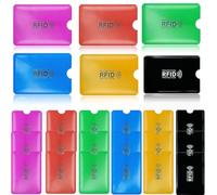 COYUN Lot de 24 Porte-Cartes RFID, Bloqueurs, Multicolores, Porte-Cartes RFID, Protection de Cartes, Protège Carte Bancaire, Anti-vol pour Homme et Femme, Couleur, Portefeuille