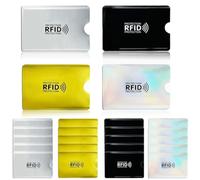 COYUN Lot de 24 Porte-Cartes RFID, Bloqueurs RFID, Multicolores, Porte-Cartes, Protection de Cartes, Protège Carte Bancaire, Anti-vol pour Homme et Femme, Couleur, Portefeuille