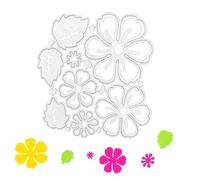 COYUN Matrice De Decoupe Scrapbooking, Fleur Matrices à Découper, Dies Scrapbooking, Modèles de gaufrage en métal matrice de découpe en métal pétale de Rose 3D pour la fabrication de cartes DIY