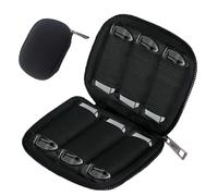 COYUN Sac de Rangement pour Clé USB, Case de Stockage, Étui de Rangement, Organisateur Accessoires Electroniques USB avec 6 Emplacements pour Jump Drives,Pen Drive,Thumb Drive,Flash Drive(Noir)