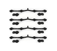 Cozary 12Pcs Boucle Magnétique en Silicone pour Friteuse à Air, Aimant Fixe, Réutilisable, Empêche les Brûlures, pour Doublures en Papier Sulfurisé, Résistante à la Chaleur, Noir, Petits Poissons