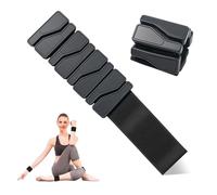 Cozary 2PCS Poids de Poignet Réglables pour Homme et Femme, Portables Poids de Cheville en Silicone, pour Yoga, Danse, Barre, Cardio, l'Aérobic, Marche, Chacun 0,45 kg, Noir