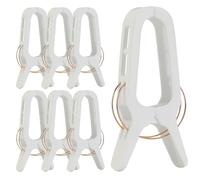 Cozary 6 Pièces Grosse Pinces à Linge, Pinces à Couette en Plastique, 10.6 cm Large Ouverture, Epingle a Linge Résistantes pour Couettes et Couvertures