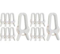 Cozary 6 Pièces Grosse Pinces à Linge, Pinces à Couette en Plastique, 10.6 cm Large Ouverture, Epingle a Linge Résistantes pour Couettes et Couvertures (Lot de 2)