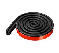 Cozary Bande d'étanchéité Porte Fenêtre Auto-adhésive 10mm x 7.5mm, pour Porte d'entrée et Fenêtres, Anti-courant d'air, Insonorisant, Étanche à l'eau et à la Poussière (6 M, Noir)