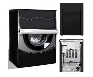 Cozary Housse Machine à Laver, Protection Lave Linge Séchant 60x65x82 cm, Oxford 420D Washing Machine Cover, Housse de Protection Anti-poussière Couverture pour Machine à Laver et Sèche-linge