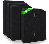 Cozary Lot de 4 filtres pour sèche-linge à pompe à chaleur Miele T1, filtre de socle de rechange 9164761, mousse fine/grossière 20,7 x 15,7 x 3 cm, accessoire pour sèche-linge Miele T1