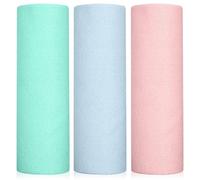 Cozary Lot de 60 Chiffons de Nettoyage, Rouleau de Chiffon en Microfibre Déchirable, Lavettes Réutilisables et Non Pelucheux 25 x 25 cm, Ultra Absorbants, Nettoyage Cuisine, Ménage et Voiture