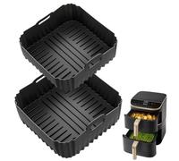 Cozary Moule en Silicone COSORI Turbo Tower Pro & Smart 10,8L/6,5L/4,3L | Silicone avec rainures anti-graisse, jusqu'à 240 °C; pour friteuse à air, four, micro-ondes et cuiseur vapeur, 2 pièces