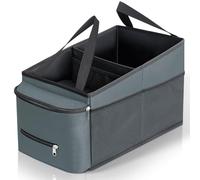 Cozary Organisateur Voiture, Pliables Siege Avant Rangement Voiture, Organisateur Voiture Enfant avec Porte-Gobeletsde, Multipurpose Poches pour Jouets, Collations, Livres, Accesoire pour Voiture, Gri