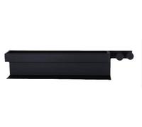 Cozary Porte Serviette Salle de Bain, Porte Serviette sans Percage, Accroche Torchon Cuisine avec 2 Crochets, Acier Inoxydable, Salle de Bain Accessoire, 43CM, Noir