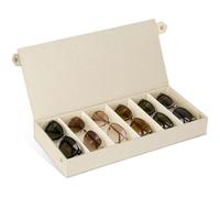 Cozary Rangement Lunettes - Boîte à Lunettes de Soleil avec Couvercle et Fermeture à Pression, Grand Espace de Rangement pour Lunettes et Bijoux, pour 6 lunettes de soleil