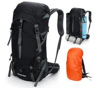 Cozary Sac à Dos Randonnée 70L Anti-Déchirure Imperméable avec Housse Pluie, Système Respirant pour Trekking Camping Randonnée