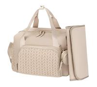 Cozary Sac à Langer Bébé avec Pochette Sucette et Matelas à Langer - Grande Capacité avec 16 Compartiments, Poches Isothermes, Sac Bébé de Voyage avec Bandoulière pour Maman et Papa