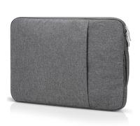 Cozary Sacoche PC Portable 13 Pouces Ultra-Légère - Housse Ordinateur Anti-Dérapante avec Poche Externe & Poignée Latérale, Compatible avec MacBook Air/Huawei/Lenovo/HP/Samsung, Gris