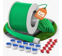 COZCLAM 125m Câble Périphérique pour Robot Tondeuse, Kit Universel | Kit de Fil Périphérique avec 50 Piquets, 10 Connecteurs, 10 Bornes de Connexion, Compatible avec Gardena/Bosch/Worx