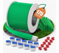 COZCLAM 175m Câble de délimitation +100 Piquets +20 Connecteurs de Câble +10 Bornes De Connexion pour Tondeuses Robot, Kit d'accessoires Câble de Recherche Universel, Compatible avec Gardena/Worx