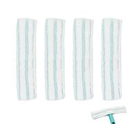 COZERI Lot de 4 housses de rechange pour essuie-glace Leifheit Window & Frame Cleaner, en microfibre, pour nettoyage des fenêtres sans traces, compatibles avec les essuie-vitres Leifheit et les