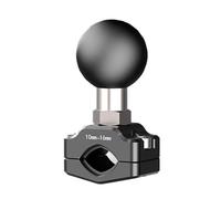 COZERI Support de guidon de 10 à 16 mm avec boulons en U, base de montage en aluminium, zone de serrage, équipé d'une tête sphérique en TPU, support de téléphone portable pour moto et vélo.