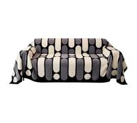 COZIHN Housse de Canapé Fausse Fourrure Lapin, Plaid Canapé Grande Taille Doux & Épais, Jeté de Canapé Protection Anti Griffe Chat Chien, Couverture Polaire Chaude Hiver (Gris,180 * 300cm)
