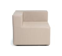 COZIP | Fauteuil d'angle extérieur SERENA COZIP | 80x80, assise 38, dossier 25 cm Beige | Idéal pour votre extérieur