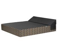 COZIP | Lit de piscine | EVA ANTHRACITE / PALOMA | 180 x 140 x h38 cm Bed en tissu Elitis et batyline Eden waterproof