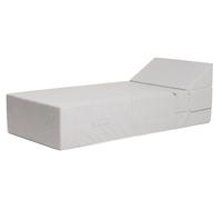 COZIP | Lit de piscine | UMBRELLA COZIP | 200 x 88 x h38 cm | Couleur Gris perle | Batyline Eden Waterproof | Bed de plage une place
