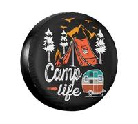 Cozipink Moon And Star-Protecteurs De Roues De Rechange,Couverture De Camping,Résistants Aux Intempéries,Universels Pour Remorque,Rv,Suv,Camion C - Type Rouge-14in