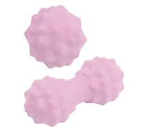 Cozlly 2 Pièces Balles de Massage, Boule Myofasicale, balle à picots pour thérapie, Boule de massage aux cacahuètes, Massage de Trigger Point, pour Fascias Dos Pied, Relaxation des Muscles (Rose)
