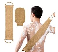 Cozlly Sangle Exfoliante Jute, 100% Sisal Naturel, Gants Exfoliants pour Corps, Eponge Exfoliante Dos, Gratte Dos Douche pour Enlever La Peau Morte pour Homme Femme