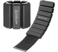 Cozlow - Poids de cheville + de poignet - pour hommes + femmes - 1 paire, différentes couleurs - Sangles d'entraînement réglables en silicone pour yoga, danse, course à pied + gym