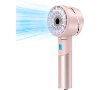 COZOME Ventilateur à main, ultra portable 7000 tr/min Turbo Mini ventilateur avec batterie 16 h, design en métal rechargeable par USB à 4 vitesses | Ventilateur de poche pour voyage/extérieur/maison