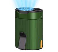 COZOME Mini ventilateur portable à batterie USB sous t-shirt avec clip, mini ventilateur turbo rechargeable avec corde de suspension, 4 vitesses de vent, 6600 tr/min, idéal pour le travail, les