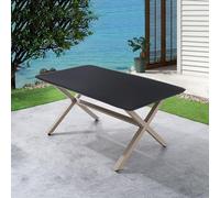 Cozomiz Nappe en Couverture de Table Élastique Ajustée Antidérapant Protecteur De Table Lavable Nappe Enduite 120x60cm Coupe Ajustée Rectangulaire Noir