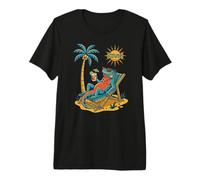 Cozumel Iguane sur la Plage T-Shirt Haut de Gamme