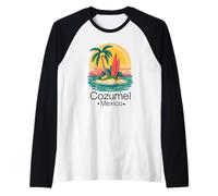 Cozumel Mexico Souvenir Vacances Voyage Hommes Femmes Rappel Manche Raglan