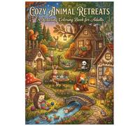 Cozy Animal Retreats: A Relaxing Coloring Book for Adults