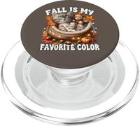 Cozy Autumn Cat in Kitten Bed Fall is My Favorite Color PopSockets PopGrip pour MagSafe