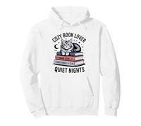 Cozy Book Lover Maine Coon Mom Soft Pages Quiet Nights Sweat à Capuche