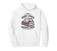Cozy Book Lover Ragdoll Mom Soft Pages Quiet Nights Sweat à Capuche