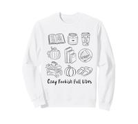 Cozy Bookish Fall Vibes Pumpkin Latte Books Autumn Lecture Sweatshirt
